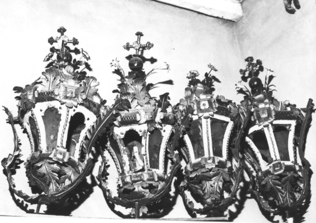 lanterna processionale, serie - bottega toscana (sec. XVIII)