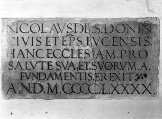 lapide documentaria - ambito garfagnino (sec. XV)