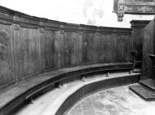 stalli del coro - ambito garfagnino (sec. XIX)