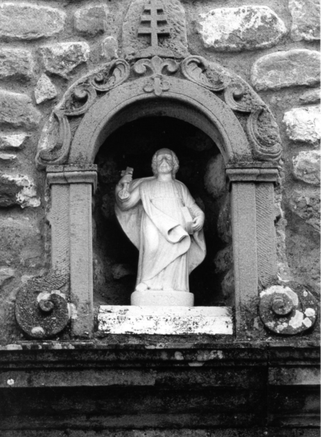 SAN PIETRO (statuetta) - ambito garfagnino (sec. XVIII)