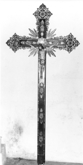 crocifisso - ambito garfagnino (sec. XIX)