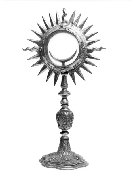 ostensorio - a raggiera - bottega lucchese (?) (sec. XVII)