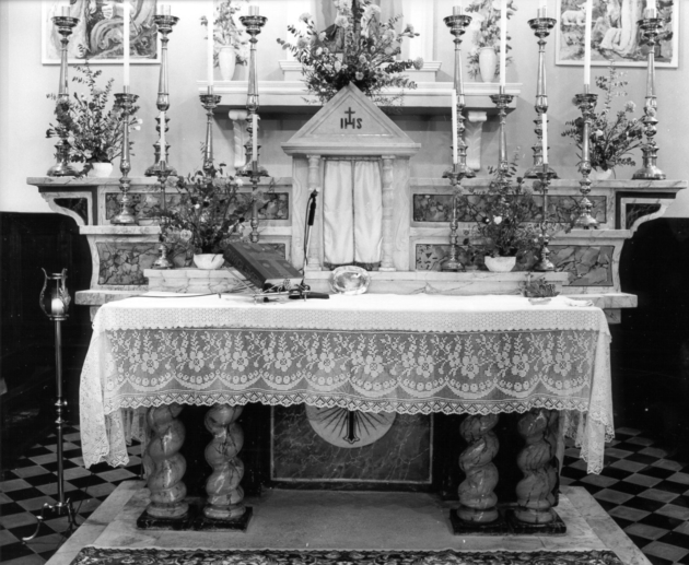 altare maggiore - ambito garfagnino (secc. XIX/ XX)