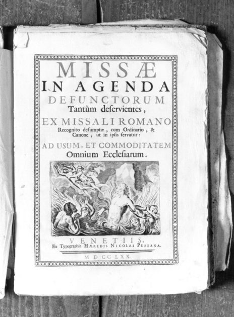 coperta di libro liturgico - bottega veneziana (sec. XVIII)