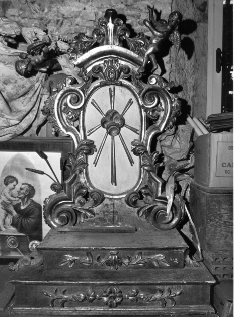 tronetto per esposizione eucaristica - ambito garfagnino (sec. XIX)