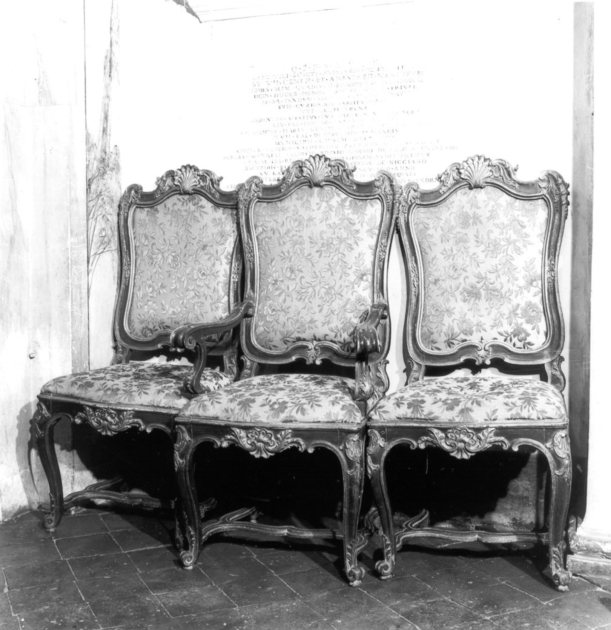 sedia, serie - manifattura italiana (sec. XVIII)