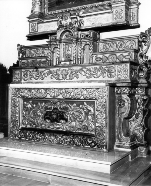 altare maggiore - ambito garfagnino (fine/inizio secc. XVII/ XVIII)