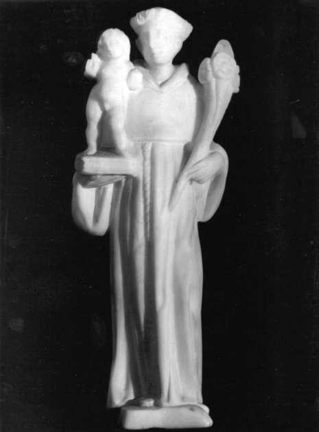 Sant'Antonio da Padova con il bambino (statuetta) - ambito apuano (sec. XIX)