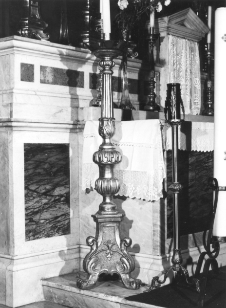 candeliere, serie - bottega toscana (seconda metà sec. XIX)