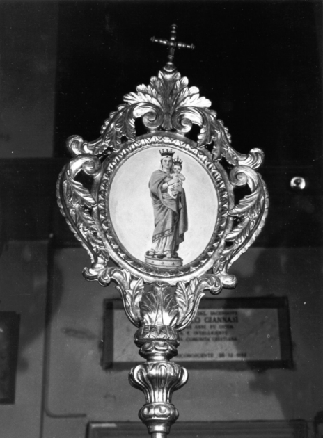 recto: Madonna con Bambino/ verso: San Giuseppe con Gesù Bambino (insegna) - bottega toscana (seconda metà sec. XIX)