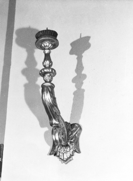 candeliere da parete, serie - bottega toscana (seconda metà sec. XIX)