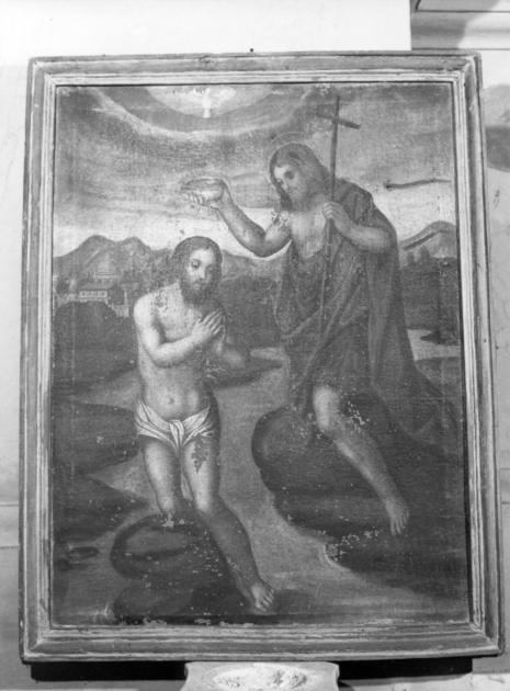 BATTESIMO DI CRISTO (dipinto) - ambito italiano (sec. XVIII)