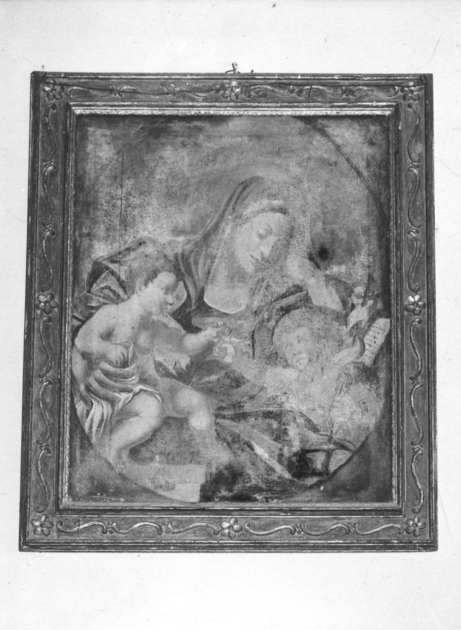 MADONNA CON BAMBINO E SAN GIOVANNINO (dipinto) - ambito italiano (sec. XVIII)