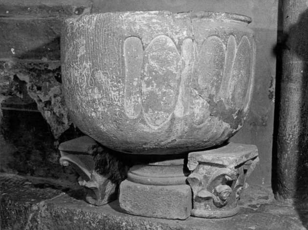 fonte battesimale - ambito lucchese (sec. XVIII)