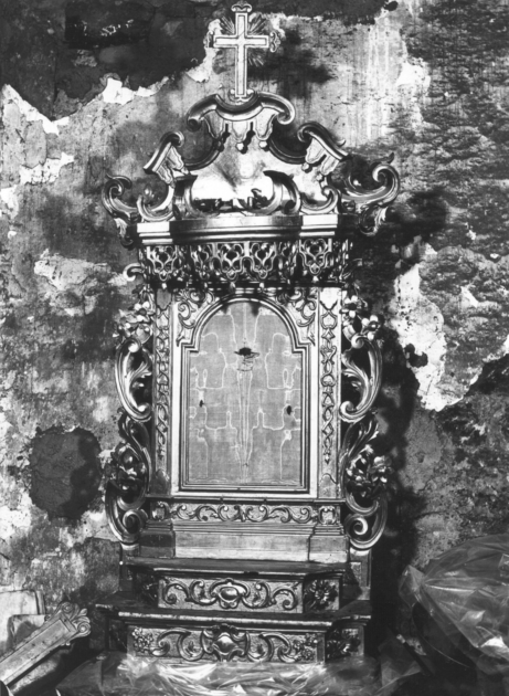 tronetto per esposizione eucaristica - ambito lucchese (sec. XIX)