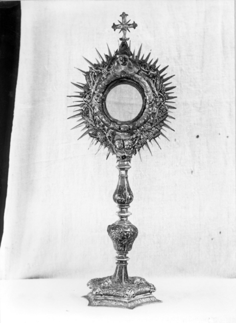 ostensorio - a raggiera di Vambrè Giovanni il Vecchio (attribuito) (secc. XVII/ XVIII)