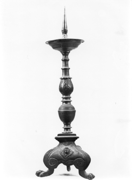 candeliere d'altare, serie - bottega toscana (ultimo quarto sec. XVII)