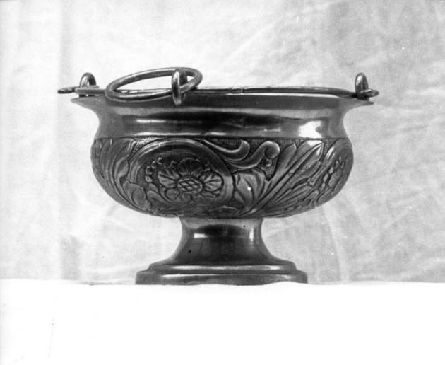 secchiello per l'acqua benedetta - bottega lucchese (sec. XIX)