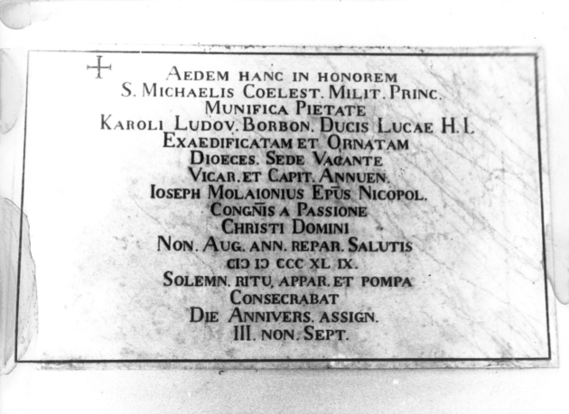 lapide documentaria - bottega lucchese (sec. XIX)