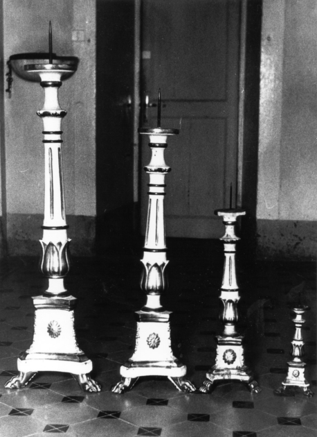 candeliere, serie - bottega lucchese (fine sec. XIX)