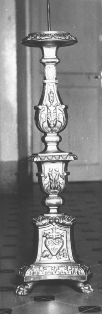 candeliere, serie - bottega toscana (seconda metà sec. XIX)