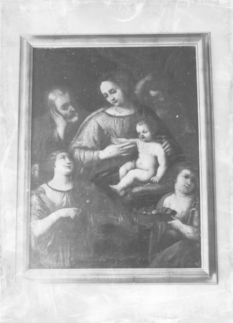SACRA FAMIGLIA (dipinto) - ambito toscano (secc. XVIII/ XIX)