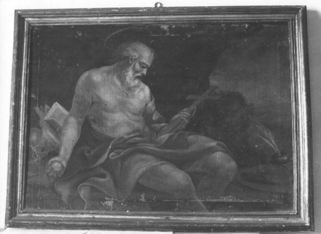 SAN GIROLAMO (dipinto) - ambito toscano (sec. XIX)