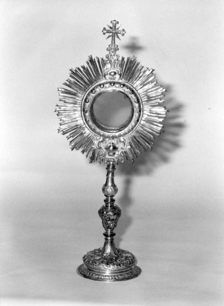 ostensorio - a raggiera - bottega lucchese (sec. XVIII)