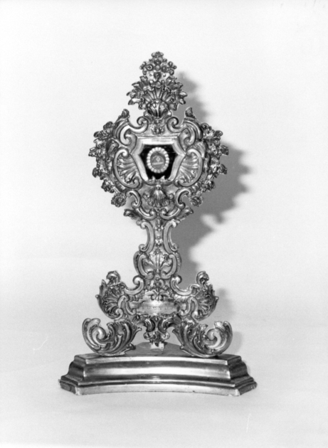 reliquiario - a ostensorio - bottega lucchese (seconda metà sec. XVIII)