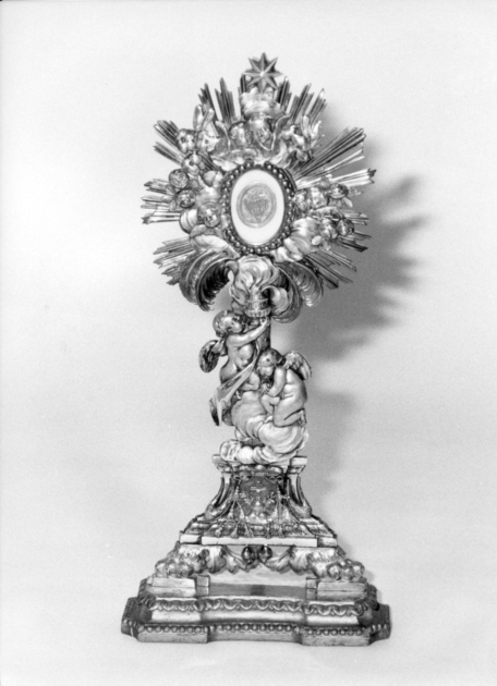 reliquiario - a ostensorio - bottega lucchese (sec. XIX)