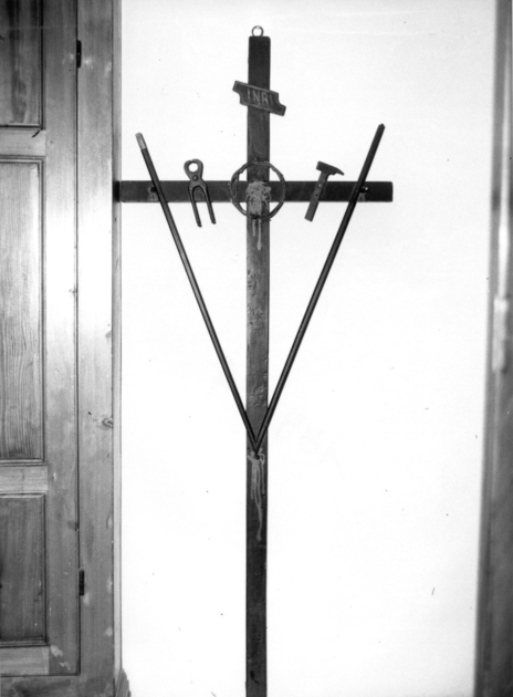 croce penitenziale - bottega lucchese (prima metà sec. XIX)