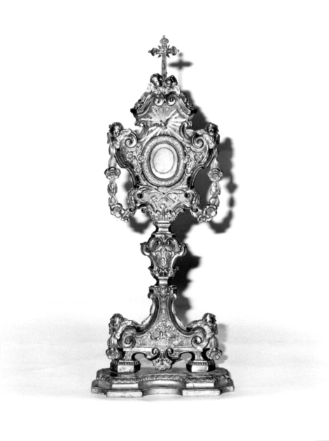 reliquiario - a ostensorio di Pellegrini Antonio Maria, Martini Pier Antonio (?) (fine/inizio secc. XVIII/ XIX)