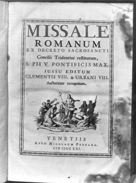 coperta di libro liturgico - bottega veneziana (sec. XVIII)