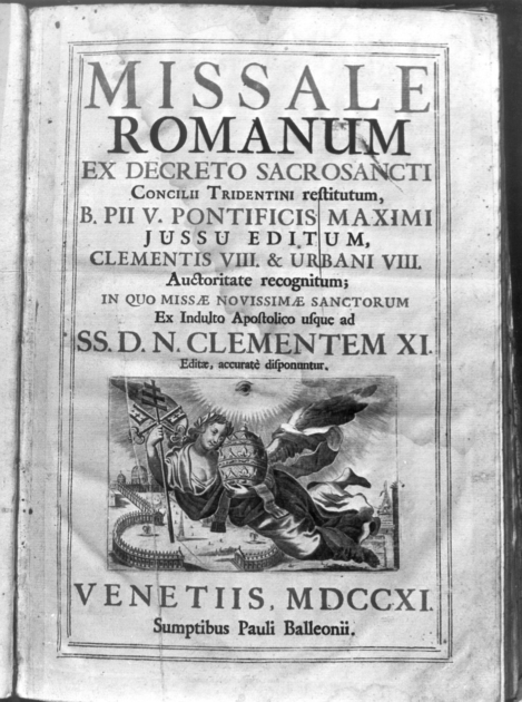 coperta di libro liturgico - bottega veneziana (sec. XVIII)