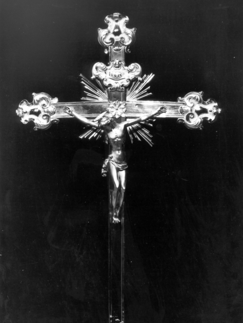 croce processionale - bottega italiana (sec. XVIII)