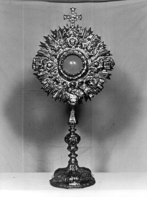 ostensorio - a raggiera - bottega italiana (sec. XVIII)