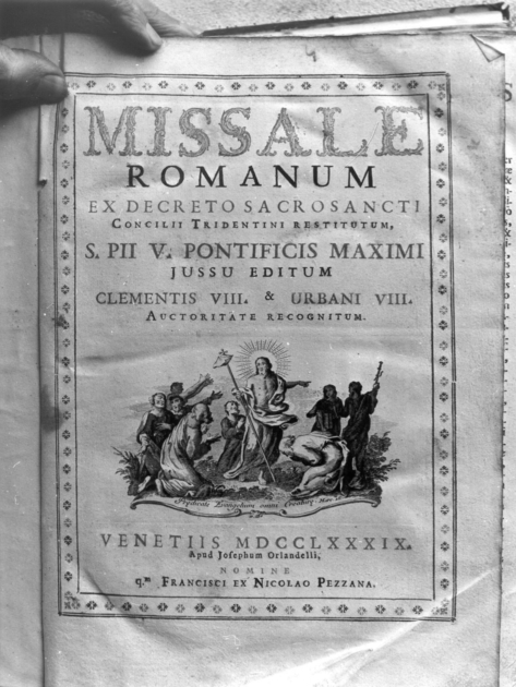 coperta di libro liturgico - bottega veneziana (sec. XVIII)