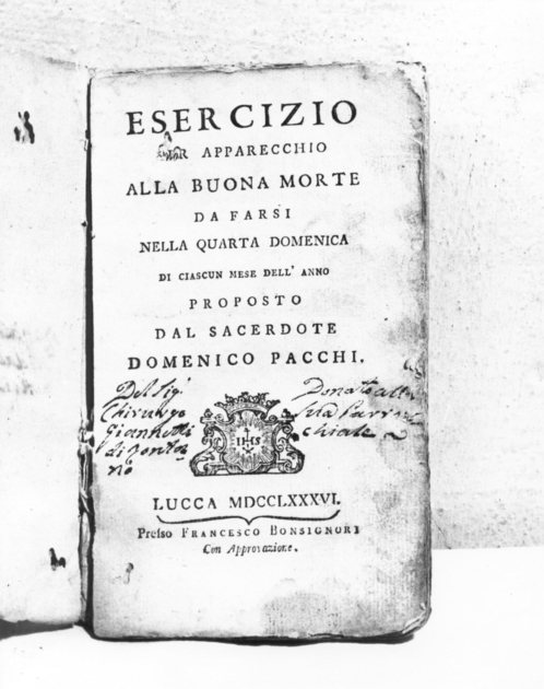 coperta di libro liturgico - bottega lucchese (sec. XVIII)