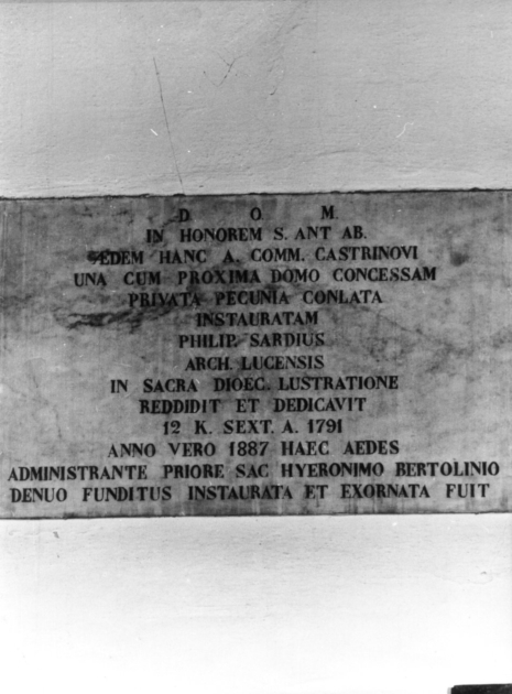 lapide documentaria - bottega lucchese (sec. XIX)