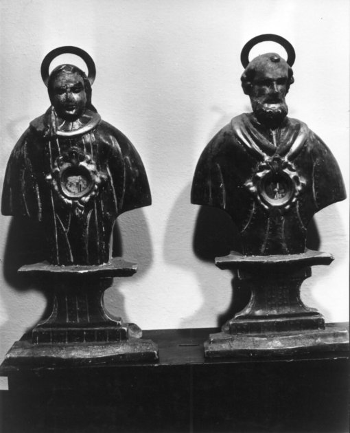 SANTI E SANTE (reliquiario - a busto, serie) - bottega lucchese (sec. XVIII)
