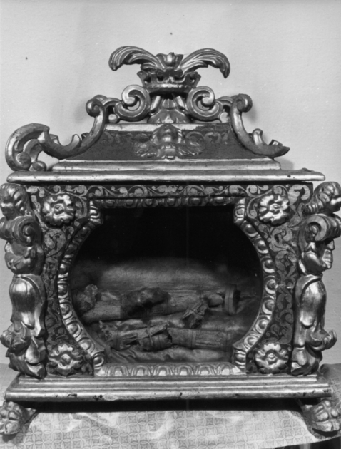 reliquiario - bottega lucchese (fine/inizio secc. XVIII/ XIX)