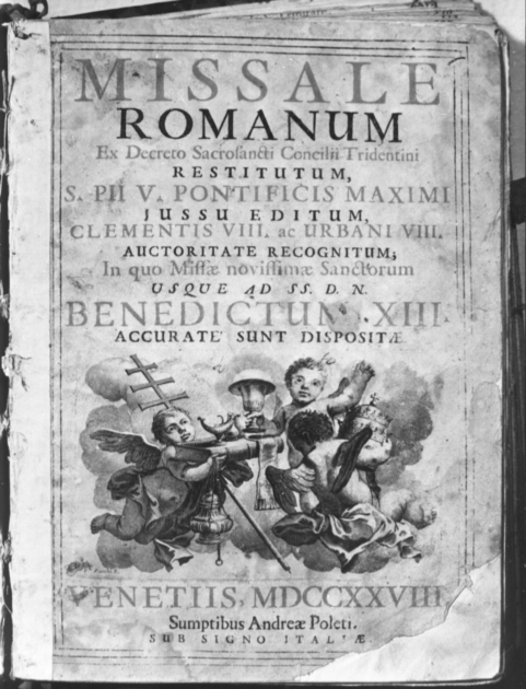 coperta di libro liturgico - bottega veneziana (sec. XVIII)