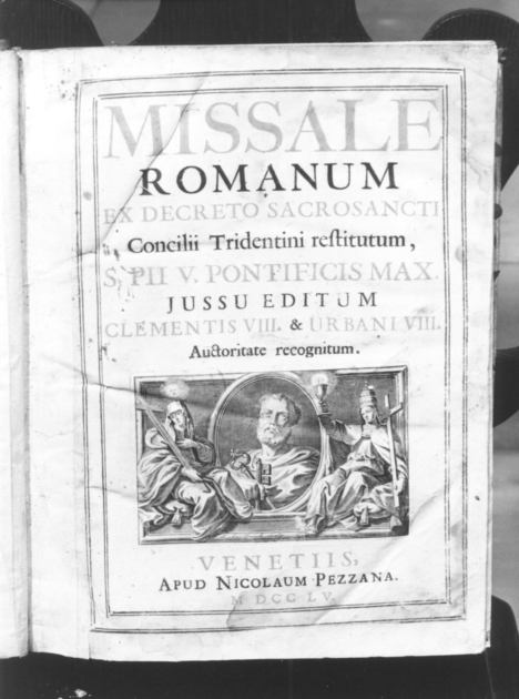 coperta di libro liturgico - bottega veneziana (sec. XVIII)