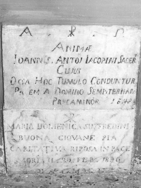 lapide tombale, serie - bottega apuana (sec. XIX)