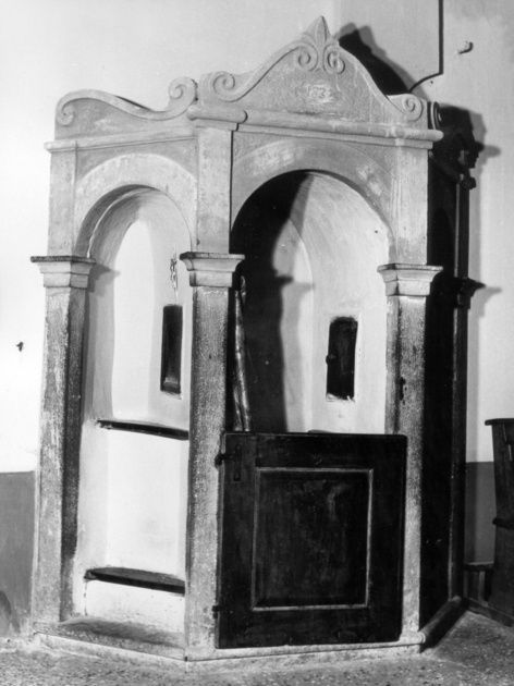 confessionale, serie - bottega lucchese (sec. XIX)
