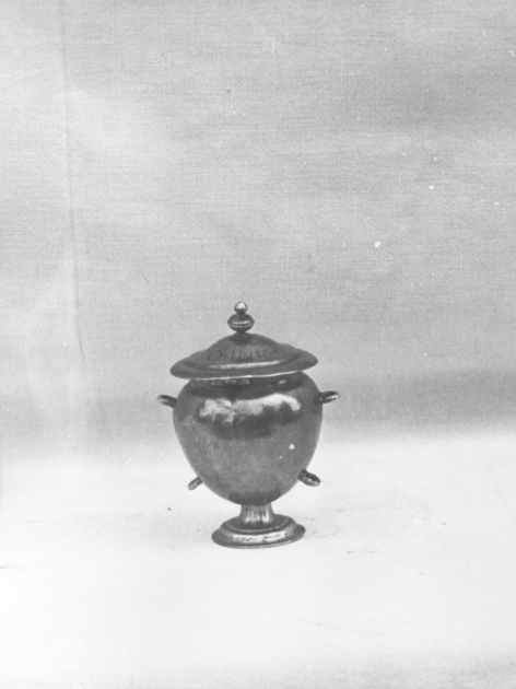 vasetto per l'olio degli infermi - bottega toscana (fine sec. XVII)