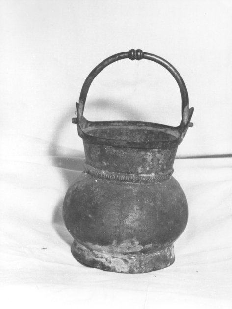 secchiello per l'acqua benedetta - bottega toscana (sec. XVII)