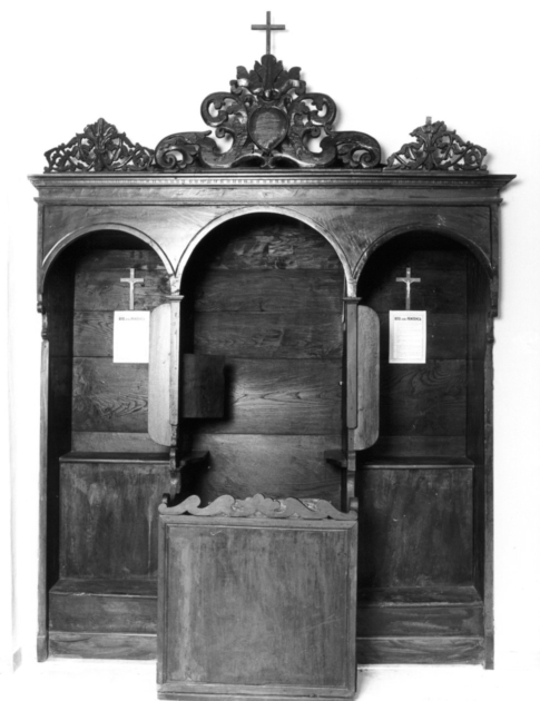 confessionale, serie - bottega toscana (sec. XVIII)