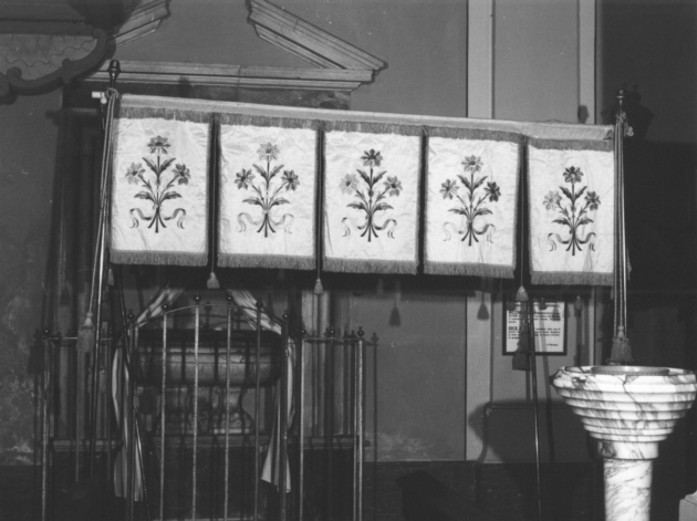 baldacchino - manifattura italiana (fine/inizio secc. XIX/ XX)