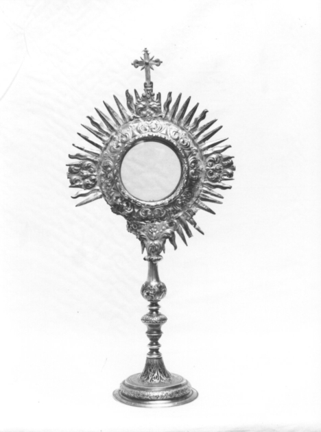 ostensorio - a raggiera - bottega italiana (sec. XVIII)